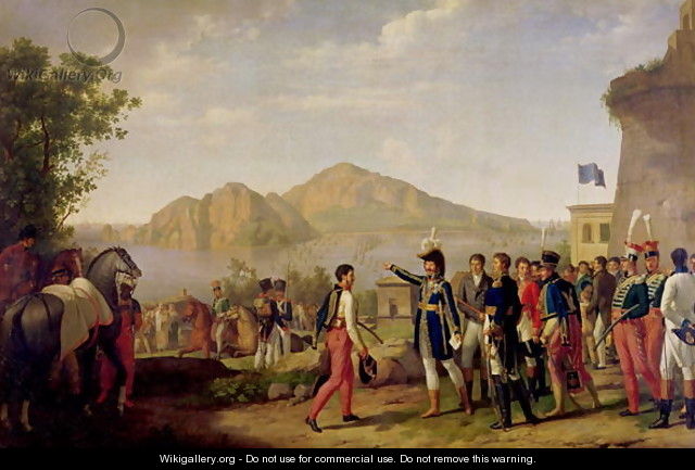 Joachim Murat 1767-1815 Marshal of France and King of Naples Ordering the Capture of Capri in 1808 - Johann Heinrich Schmidt