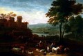 Landscape with Travellers in the Foreground - Mathys Schoevaerdts