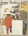 German advertisement for military theatre performances in occupied France, printed by Paul Even, Metz, 1914-1918 - Fritz Schoen