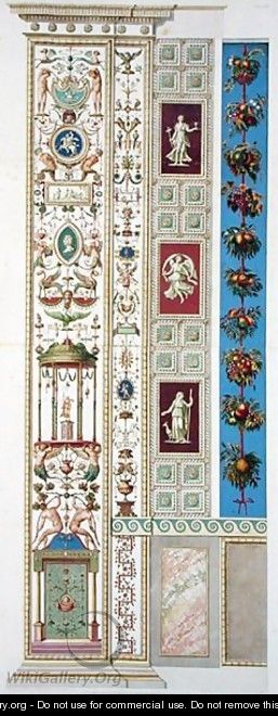 Panel from the Raphael Loggia at the Vatican, from Delle Loggie di Rafaele nel Vaticano, engraved by Giovanni Ottaviani c.1735-1808, published c.1772-77 6 - (after) Savorelli, G. and Camporesi, P.