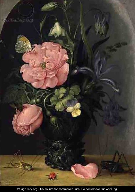 A Vase of Flowers, 1611 - Roelandt Jacobsz Savery