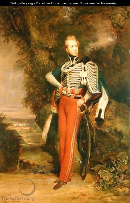 Portrait of Ferdinand of Orleans 1810-42 in the uniform of a Colonel of the 1st Hussars, c.1830 - Ary Scheffer