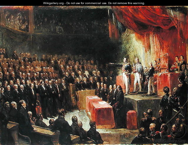Study for King Louis-Philippe 1773-1850 Swearing his Oath to the Chamber of Deputies, 9th August 1830 - Ary Scheffer