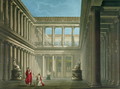 Interior of the Basilica in Pompeii, design for the opera LUltimo Giorno di Pompeii, 1827 - Alessandro Sanquirico