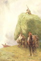Roping the Wagon, 1897 - Henry H. Sands