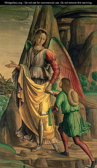 Tobias and the Angel - Giovanni Santi or Sanzio