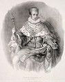 Ferdinand I 1793-1875, King of Lombardy-Venetia, in State Robes, from Incoronazione de SMIRA Ferdinando I, il Re del Regno Lombard-Veneto, published 1838 - Alessandro Sanquirico