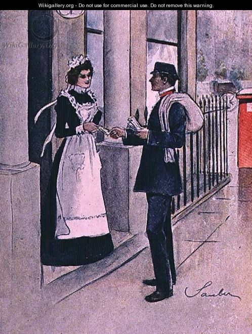 The Postman, No.1 from Familiar Figures of London, c.1901 - Robert Sauber