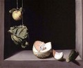 Quince, Cabbage, Melon and Cucumber, c.1602 - Juan Sanchez Cotan