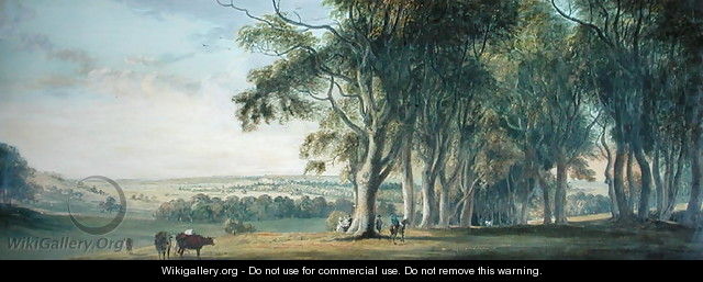 View of Windsor, from Snow Hill in the Great Park, 1800 - Paul Sandby