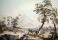 Italianate Landscape with Travellers, no.1 - Paul Sandby