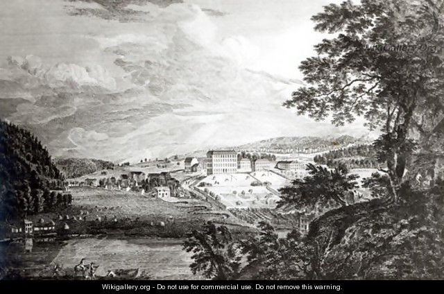 A View of Bethlem the Great Moravian Settlement in the province of Pennsylvania from Scenographia Americana, 1768 - Paul Sandby
