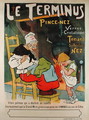 Poster advertising the Le Terminus pince-nez, 1897 - Leon Sandis