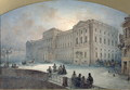 View of the Mariinsky Palace in Winter, 1863 - Vasili Semenovich Sadovnikov