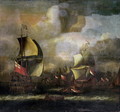A Battle between English and Dutch fleets - Isaac Sailmaker