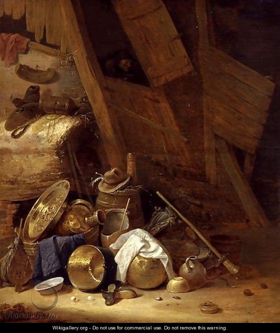 Still Life inside a Barn, 1634 - Herman Saftleven