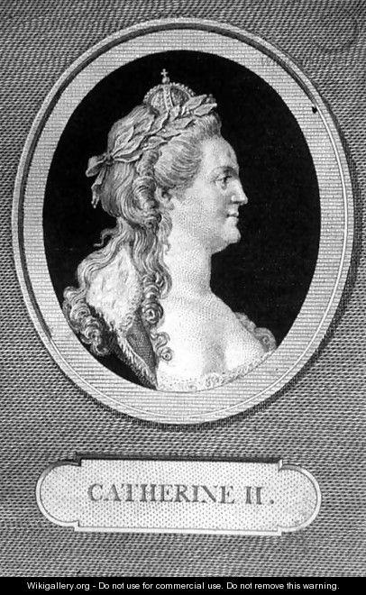 Catherine II 1729-96 - Augustin de Saint-Aubin