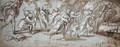 Men and women fleeing towards a forest - Francesco de' Rossi (see Salviati, Cecchino del)