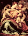 Madonna and Child with an Angel and the Infant St. John the Baptist - Francesco de