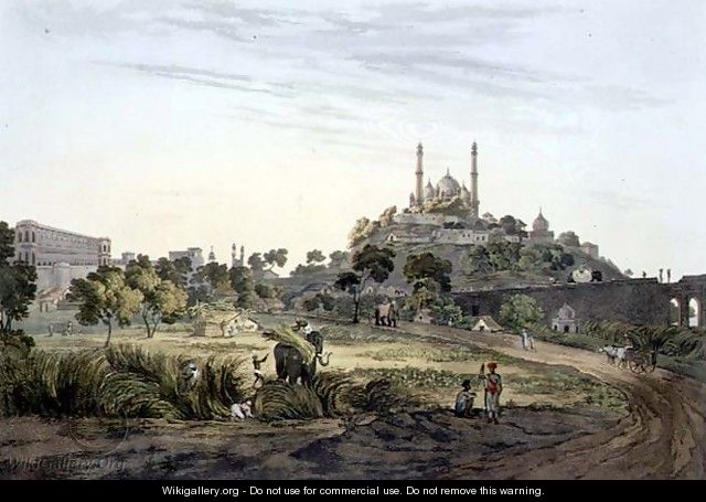 A View at Lucknow, plate VII, engraved by Daniel Havell 1785-1826 1809 - (after) Salt, Henry