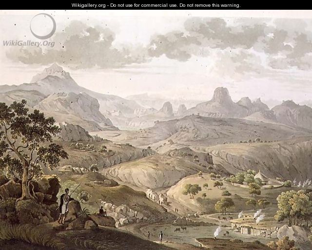 View near the Village of Asceriah, in Abyssinia, engraved by Daniel Havell 1785-1826 1809 - (after) Salt, Henry