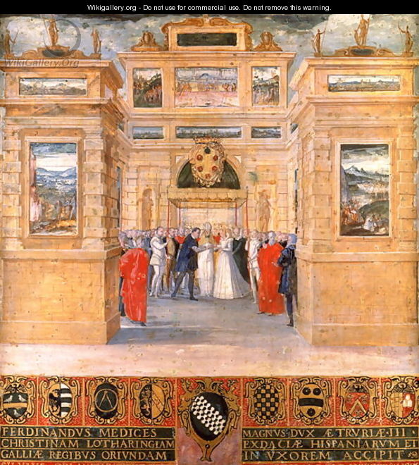 Nuptials of Ferdinando de Medici and Christina of Lorraine - Ventura Salimbeni