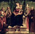 The Virgin and Child enthroned with Saints - Andrea Sabatini