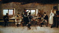 Revellers in a Pub, 1888 - Simon Hollosy