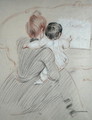 Madame Paul Helleu and her Daughter Paulette, 1905 - Paul Cesar Helleu