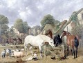 Horses in a Paddock, 1852 - John Frederick Herring Snr