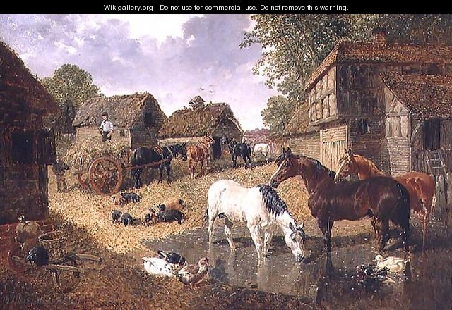 Loading the Hay Wagon - John Frederick Herring, Jnr.