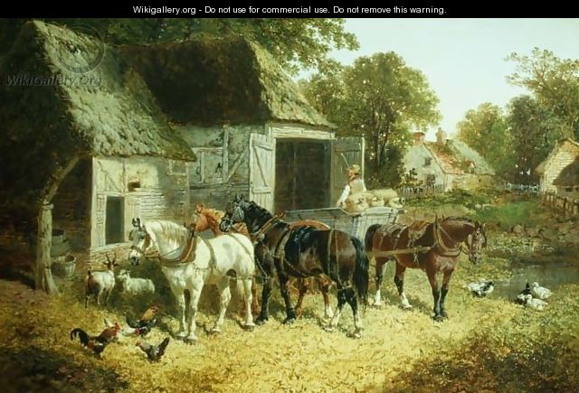 Horses in Harness - John Frederick Herring, Jnr.