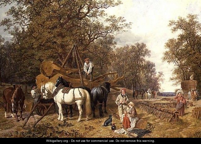 The Timber Waggon, 1858 - John Frederick Herring Snr