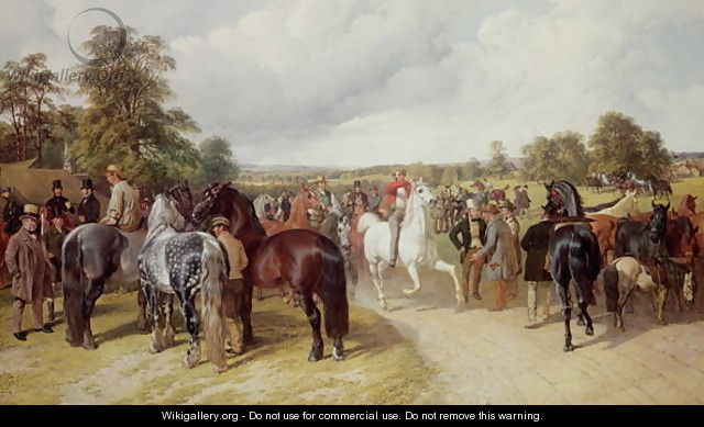 English Horse Fair on Southborough Common - John Frederick Herring Snr