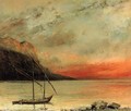 Sunset over Lake Leman, 1874 - Gustave Courbet