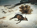 Hind Forced Down in the Snow, 1866 - Gustave Courbet