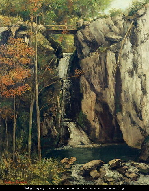 The Chasm at Conches, 1864 - Gustave Courbet - WikiGallery.org, the ...