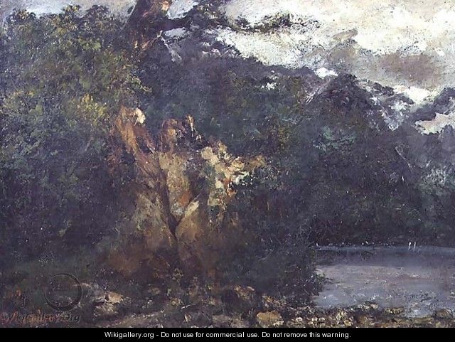Swiss Landscape - Gustave Courbet