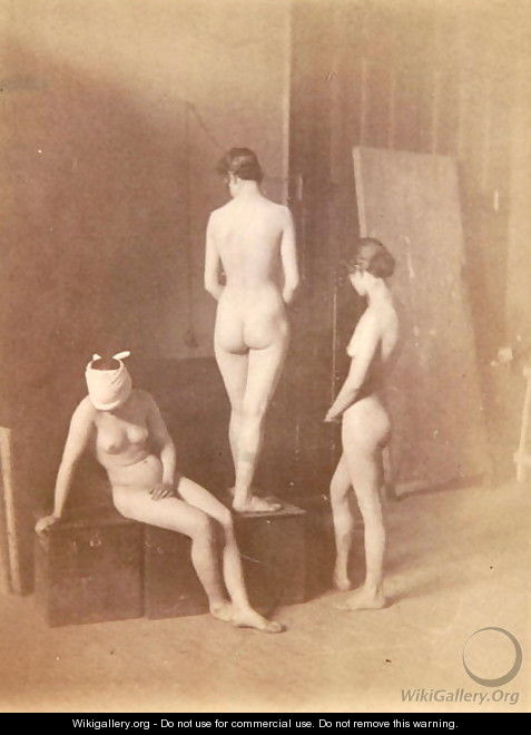 Three Female Nudes, c.1883 - Thomas Cowperthwait Eakins