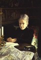 Portrait of Elena Osipovna Likhacheva (1836-1904) Writer and Social Activist, 1892 - Nikolai Nikolaevich Ge (Gay)