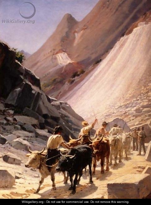 Transporting Marble at Carrara, 1868 - Nikolai Nikolaevich Ge (Gay)