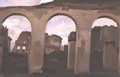 The Colosseum, seen through the Arcades of the Basilica of Constantine, 1825 - Jean-Baptiste-Camille Corot