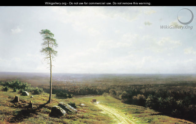 Forest view in midday, 1878 - Clodt von Jurgensburg Mikhail Konstantinovitch