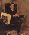 Manuel Gustavo, oil on wood, 1884 - Columbano Bordalo Pinheiro