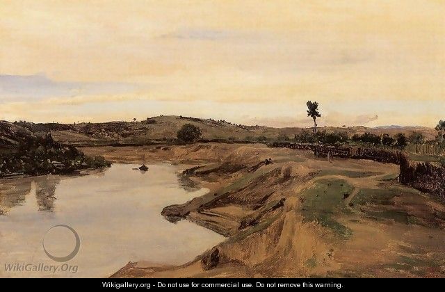 The Promenade du Poussin or, Roman Campagna, c.1826-28 - Jean-Baptiste-Camille Corot