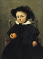 The Painter Adolphe Desbrochers (1841-1902) as a Child, Holding an Orange, 1845 - Jean-Baptiste-Camille Corot