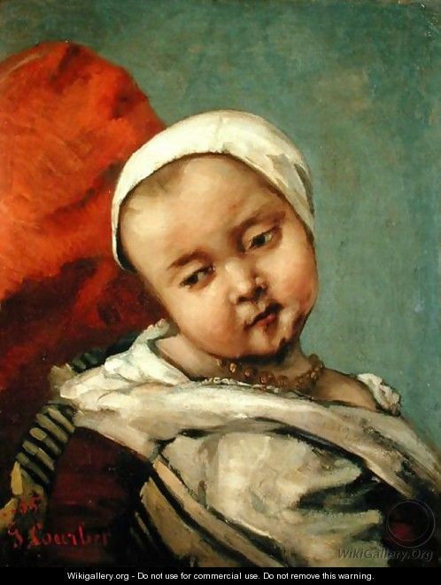 Head of a Baby, 1865 - Gustave Courbet Head of a Baby, 1865 - Gustave Courbet