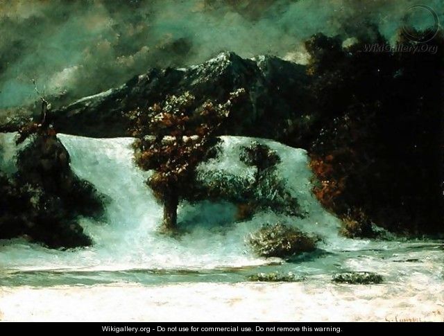 Winter Landscape With The Dents Du Midi, 1876h - Gustave Courbet
