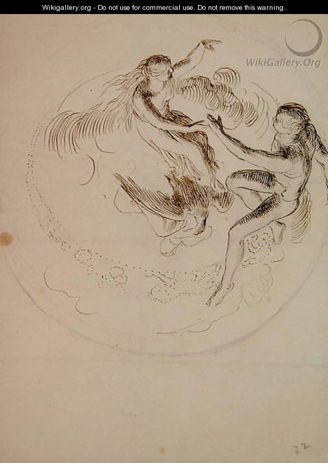 Study for a circular ceiling decoration - George Frederick Watts