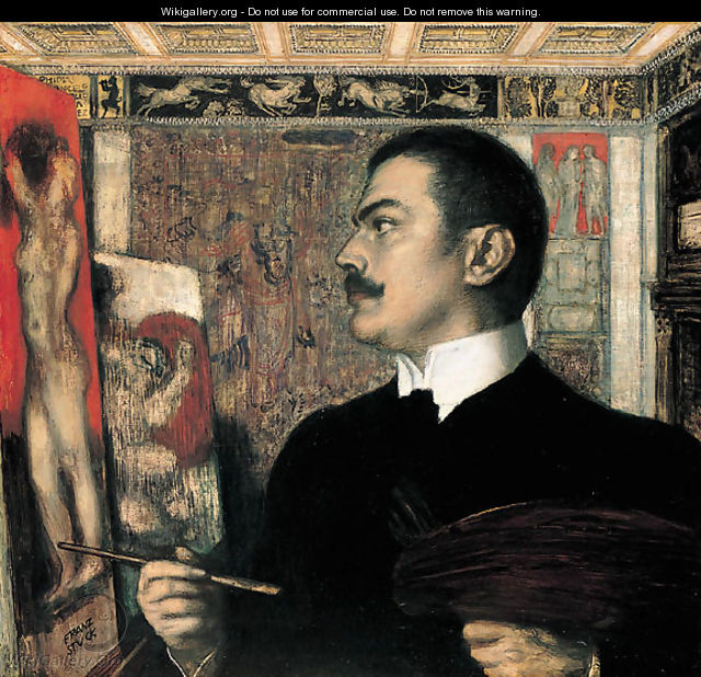 Franz von Stuck, self-portrait - Franz von Stuck